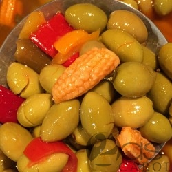 Olives Vertes sauce Mexicaine