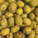 Olives Vertes sauce Pistou (Basilic)