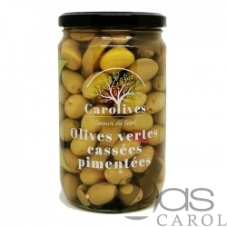 Olives Vertes KC Pimentées Bocal 400g